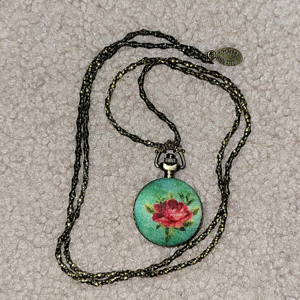 Michal Negrin Pocket Watch Necklace